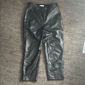 Chic Black Leather Pants